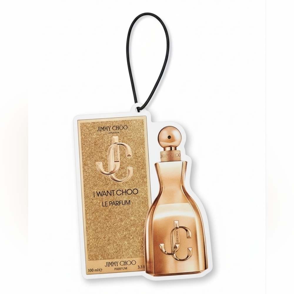 Jimmy Choo I Want Choo Le Parfum Printed Air Freshner New Scented
